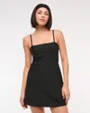 Abercrombie & Fitch Ypb Sculptlux Bandeau Mini Dress In Black