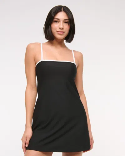 Abercrombie & Fitch Ypb Sculptlux Bandeau Mini Dress In Black