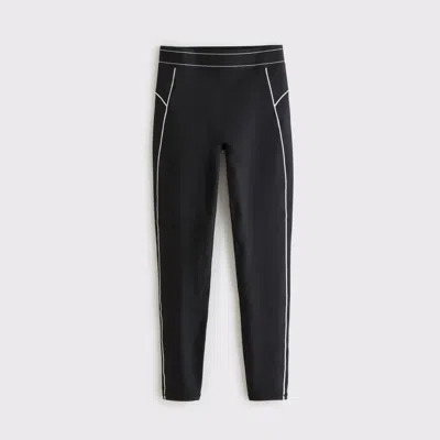 Abercrombie & Fitch Ypb Sculptlux Curve Love 7/8-length Legging In Black