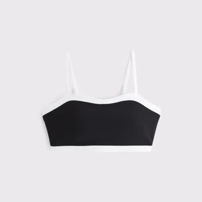 Abercrombie & Fitch Ypb Sculptlux Curve Love Sweetheart Sports Bra In Blue