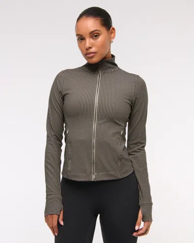 Abercrombie & Fitch Ypb Sculptlux Full-zip In Green