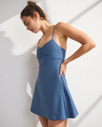 Abercrombie & Fitch Ypb Sculptlux Mini Dress In Blue