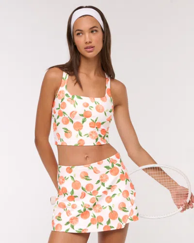 Abercrombie & Fitch Ypb Sculptlux Strappy-back Tank In Orange