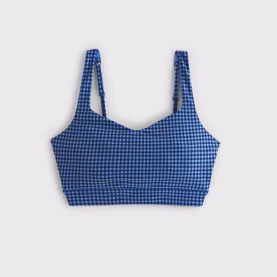 Abercrombie & Fitch Ypb Sculptlux Sweetheart Sports Bra In Blue