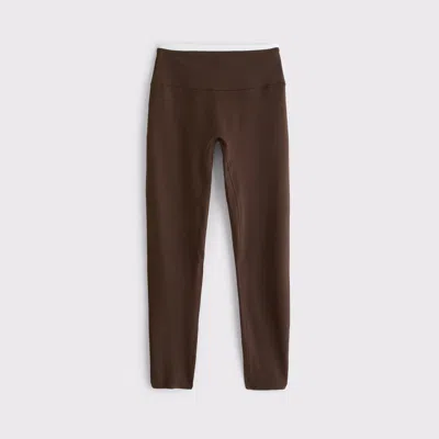Abercrombie & Fitch Ypb Studioflex 7/8-length Legging In Espresso