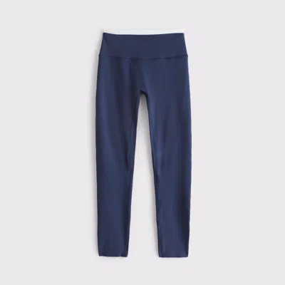 Abercrombie & Fitch Ypb Studioflex 7/8-length Legging In Navy