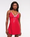 Abercrombie & Fitch Ypb Studioflex Cami Mini Dress In Red