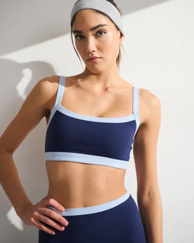 Abercrombie & Fitch Ypb Studioflex Cami Sports Bra In Blue