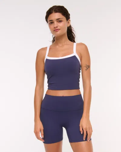 Abercrombie & Fitch Ypb Studioflex Cami Tank In Blue