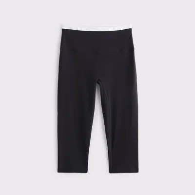 Abercrombie & Fitch Ypb Studioflex Capri Legging In Black