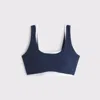 Abercrombie & Fitch Ypb Studioflex Curve Love Double-layered Sports Bra In Blue