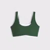 Abercrombie & Fitch Ypb Studioflex Curve Love Double-layered Sports Bra In Green
