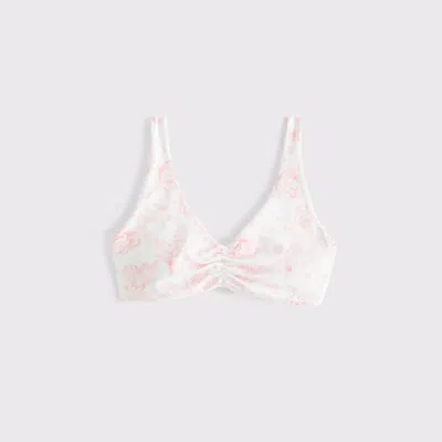 Abercrombie & Fitch Ypb Studioflex Curve Love Scrunch Sports Bra In Pink