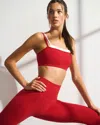 Abercrombie & Fitch Ypb Studioflex Double-layered Sports Bra In Red