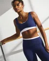 Abercrombie & Fitch Ypb Studioflex Double-layered Sports Bra In Blue
