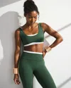 Abercrombie & Fitch Ypb Studioflex Double-layered Sports Bra In Green