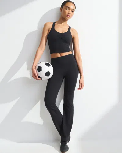 Abercrombie & Fitch Ypb Studioflex Flare Legging In Black