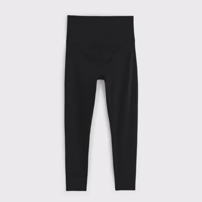 Abercrombie & Fitch Ypb Studioflex Maternity 7/8-length Legging In Black