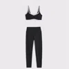 Abercrombie & Fitch Ypb Studioflex Sports Bra & Legging Set In Black