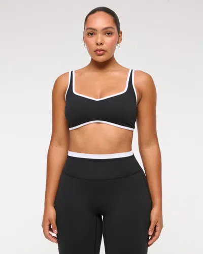 Abercrombie & Fitch Ypb Studioflex Sports Bra In Black