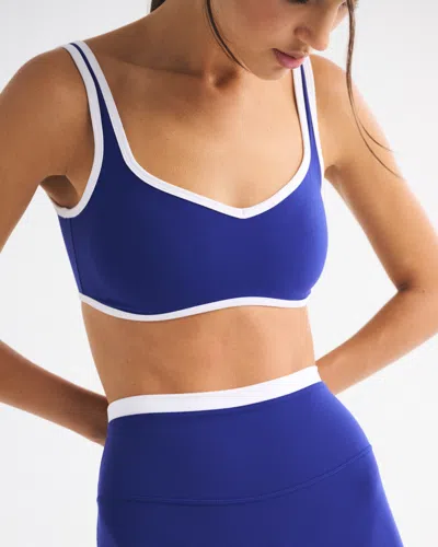 Abercrombie & Fitch Ypb Studioflex Sports Bra In Blue