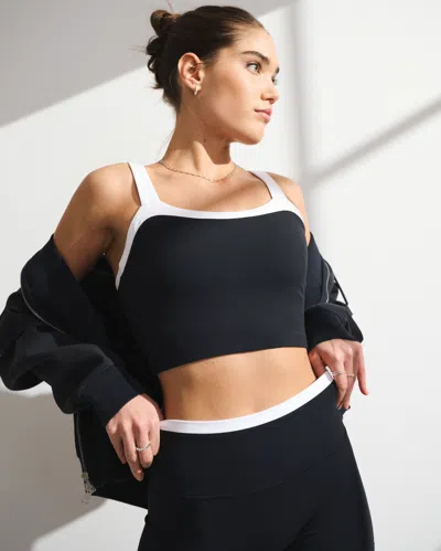 Abercrombie & Fitch Ypb Studioflex Sweetheart Tank In Black