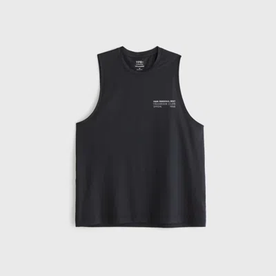 Abercrombie & Fitch Ypb Sweatwik Delt-fit Tank In Black