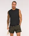 Abercrombie & Fitch Ypb Sweatwik Muscle Tank In Black