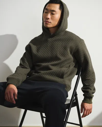 Abercrombie & Fitch Ypb Textured Basketweave Popover In Green