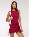 Abercrombie & Fitch Ypb Tie Game Dress In Red