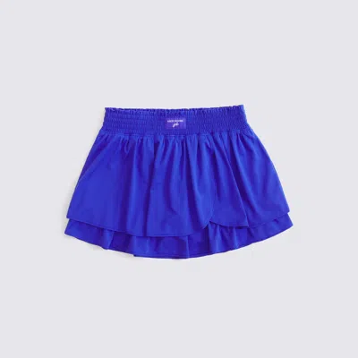Abercrombie & Fitch Kids' Ypb Tiered Ruffle Active Skirt In Blue