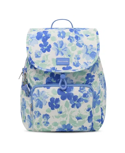 Abercrombie Kids' Aspen Print Flap Rucksack Backpack In Blue
