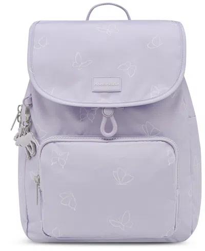 Abercrombie Kids' Aspen Print Flap Rucksack Backpack In Purple