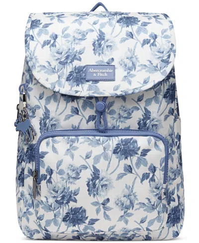 Abercrombie Kids' Aspen Print Flap Rucksack In Blue