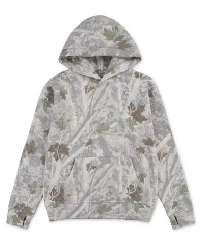 Abercrombie Kids' Big Boys Essential Fleece Pullover Hoodie In Gray