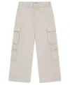 Abercrombie Big Girls Corduroy Wide Leg Cargo Pants In Neutral