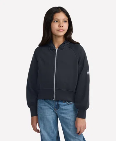 Abercrombie Kids' Big Girls Ypb Neoknit Full-zip Hoodie In Black