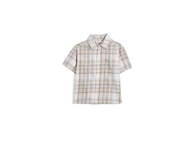 Abercrombie Boxy Woven Shirt (big Kids) Boy's Clothing Orchid Petal: 11-12 (big Kids) In Brown