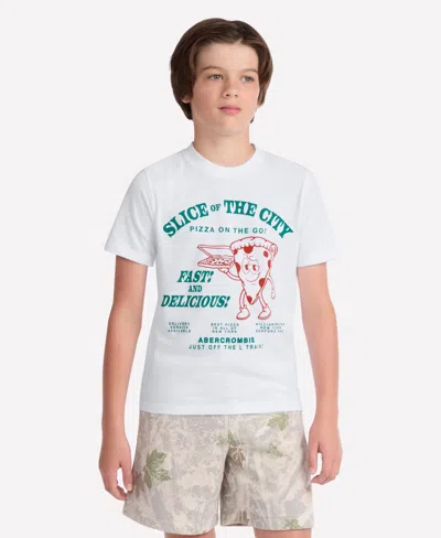 Abercrombie Kids' Boys 5-16 Pizza Slice Short-sleeve T-shirt In White
