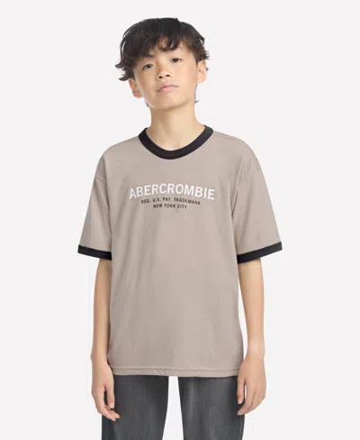 Abercrombie Kids' Boys 5-18 Ringer Short Sleeve T-shirt In Brown