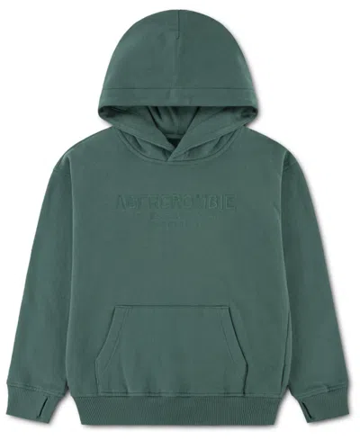 Abercrombie Kids' Boys 5-18 Vintage Fleece Crewneck Hoodie In Green