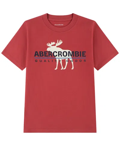 Abercrombie Kids' Boys' 5-16 Short-sleeve T-shirt In Burgundy