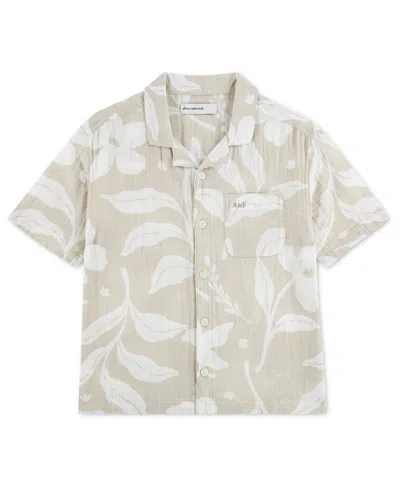 Abercrombie Kids' Boys' 5-18 Gauze Camp Shirt In Neutral