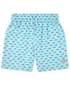 Abercrombie Kids' Boys' 5-8 Printed Swim Trunks In Blue