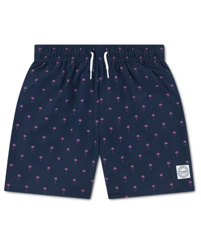 Abercrombie Kids' Boys' 5-8 Printed Swim Trunks In Blue