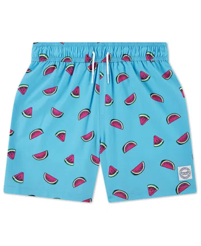 Abercrombie Kids' Boys' 5-8 Printed Swim Trunks In Blue