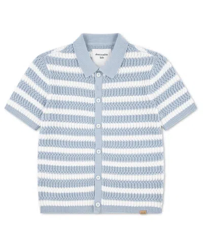Abercrombie Kids' Boys' 8-20 Swolo Short-sleeve Shirt In Blue