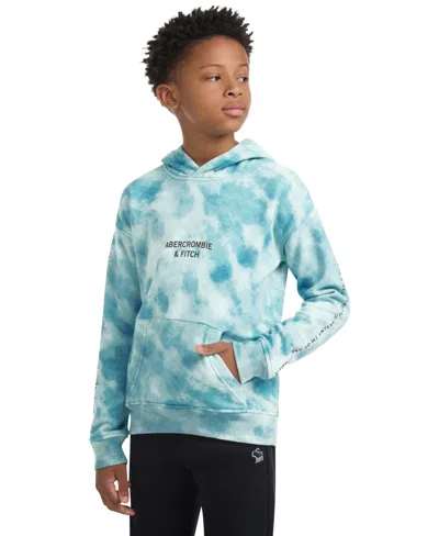 Abercrombie Kids' Boys All-over Print Pullover Hoodie In Blue