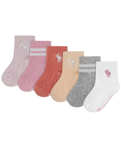 Abercrombie Kids' Boys' And Girls' 6m-4t Crew Socks, 6-pack In Multi