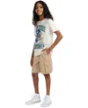 Abercrombie Boys Baggy Cargo Shorts In Brown